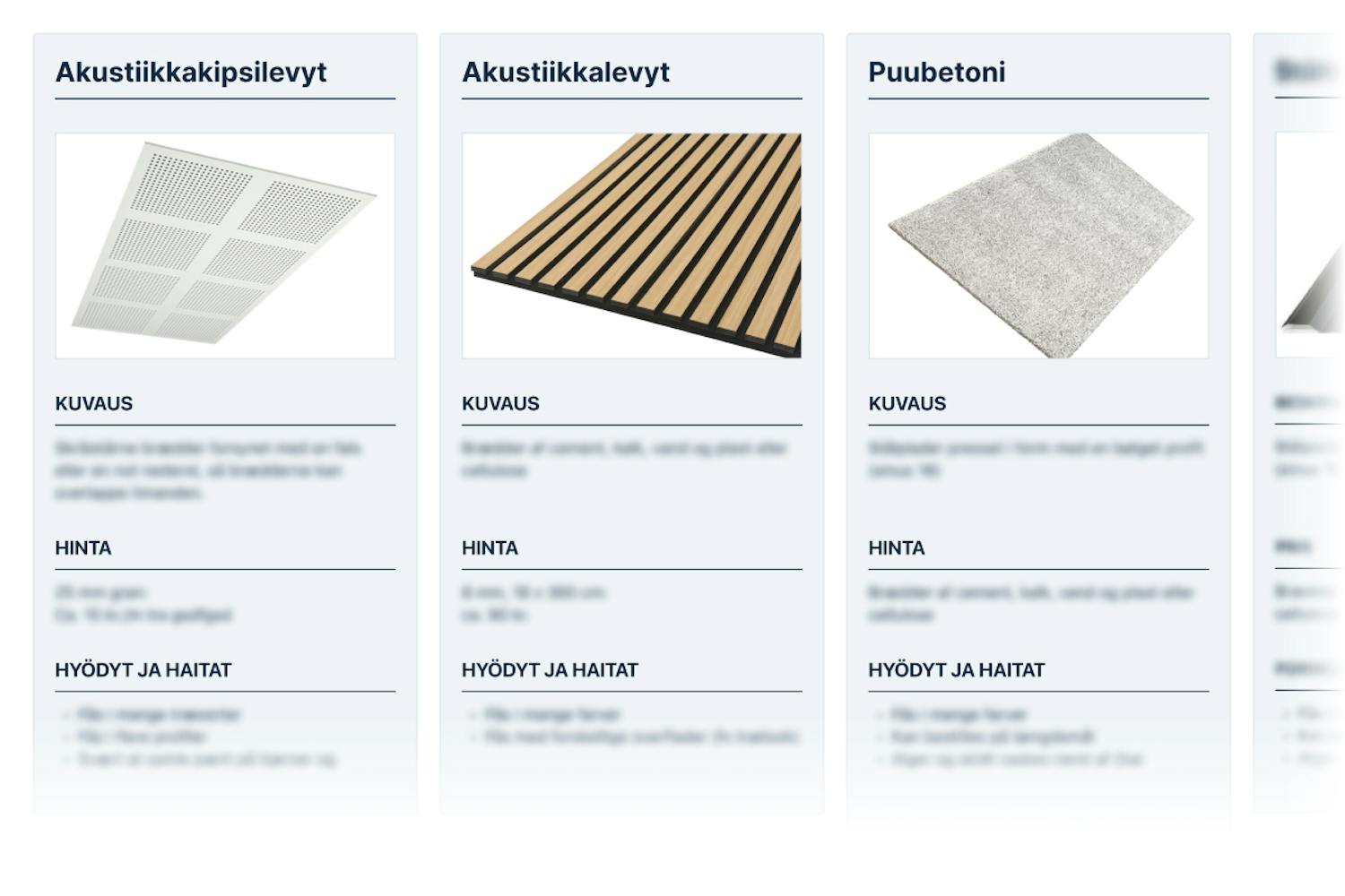 Akustiikkalevyt kattoon Akustiikkalevyt kattoon